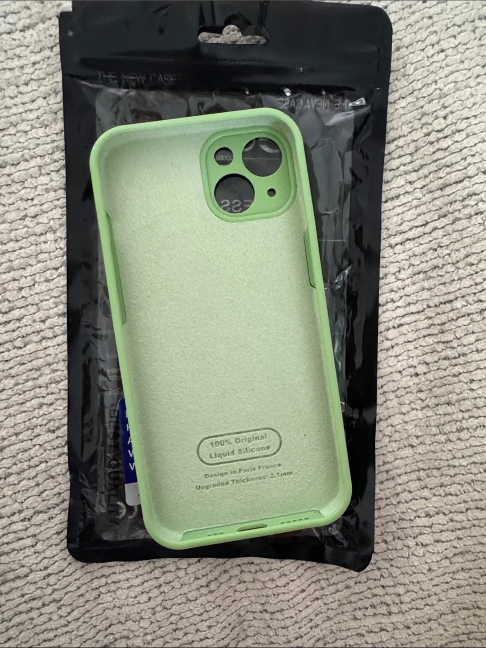Never used iPhone 13 Green Silicone Shock-absorbent Phone Case